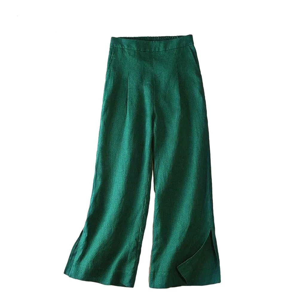 Pantalon Vintage Blanc Femme
