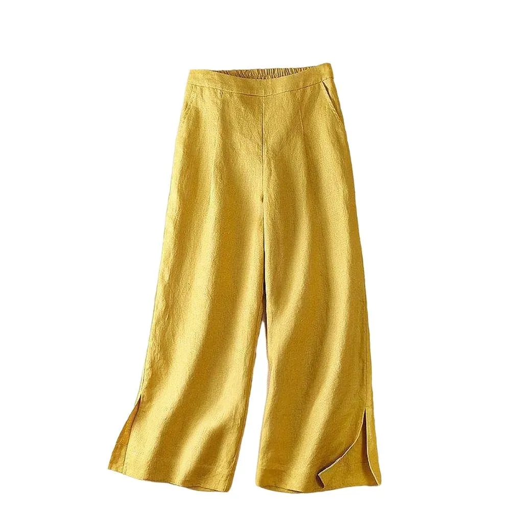 Pantalon Vintage Blanc Femme