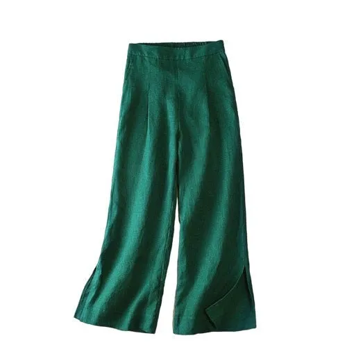 Pantalon Vintage Blanc Femme