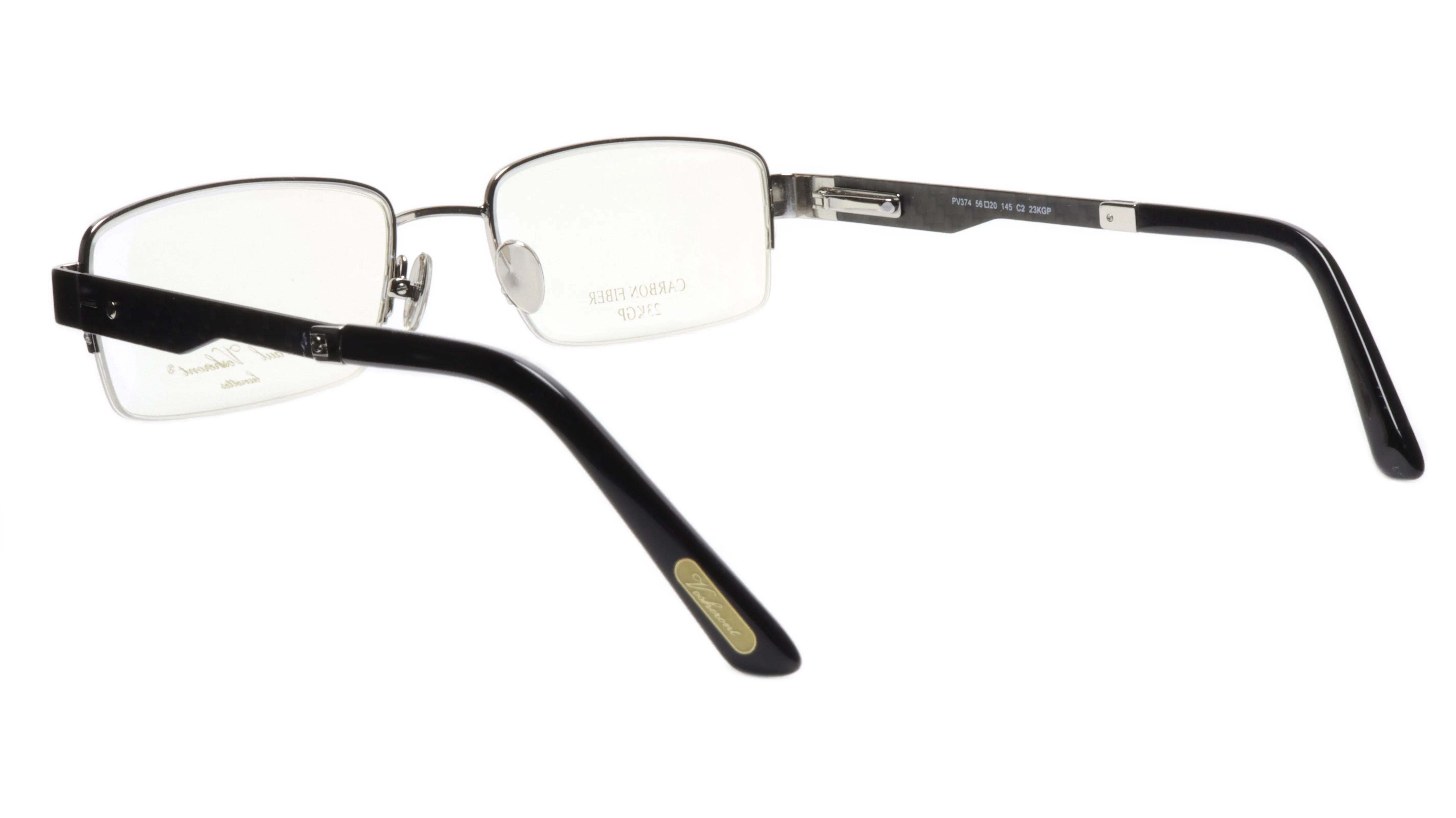 Paul Vosheront Eyeglasses Frame PV374 C2 Gold Plated Acetate Italy 56-20-145 33