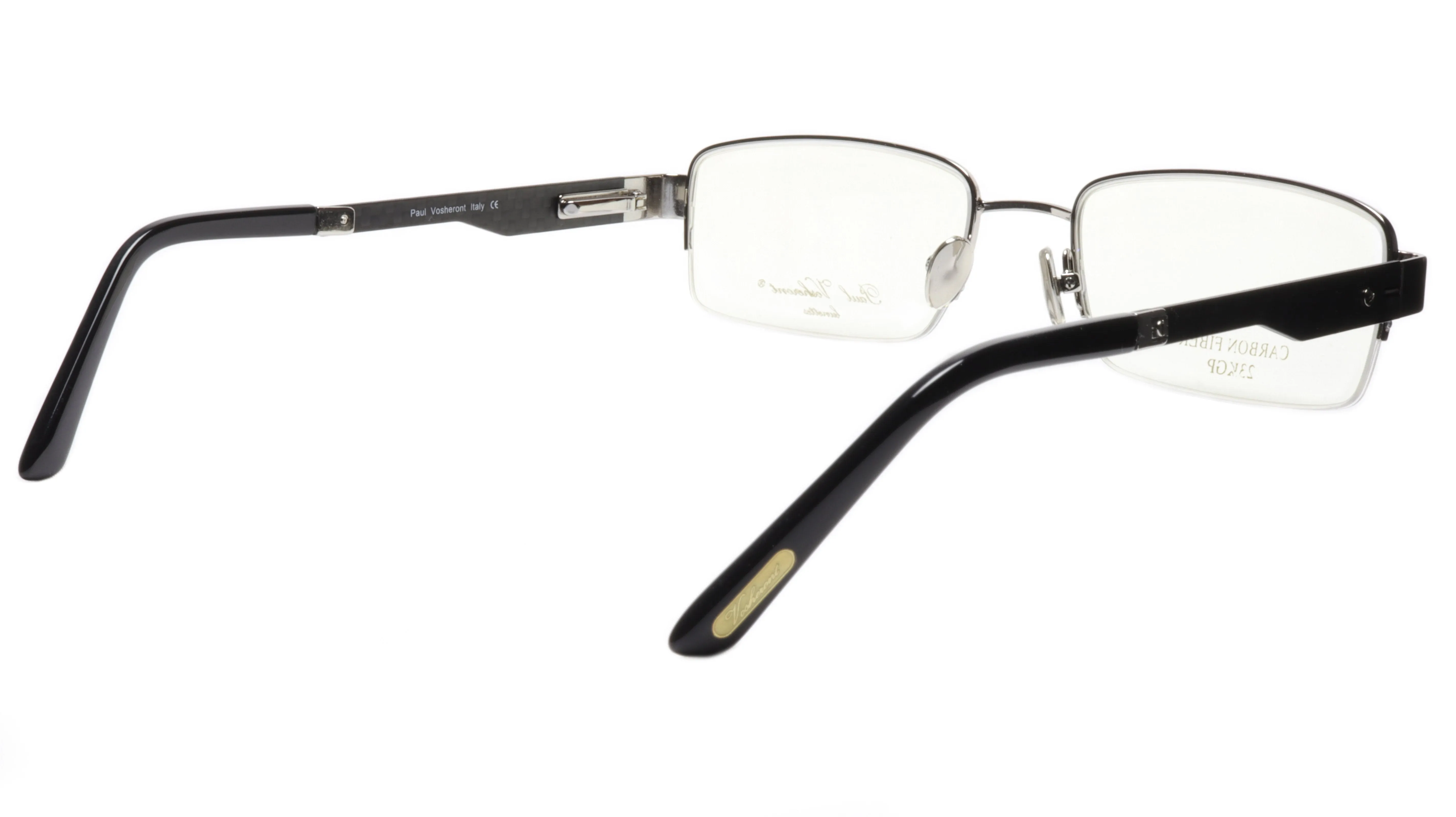 Paul Vosheront Eyeglasses Frame PV374 C2 Gold Plated Acetate Italy 56-20-145 33