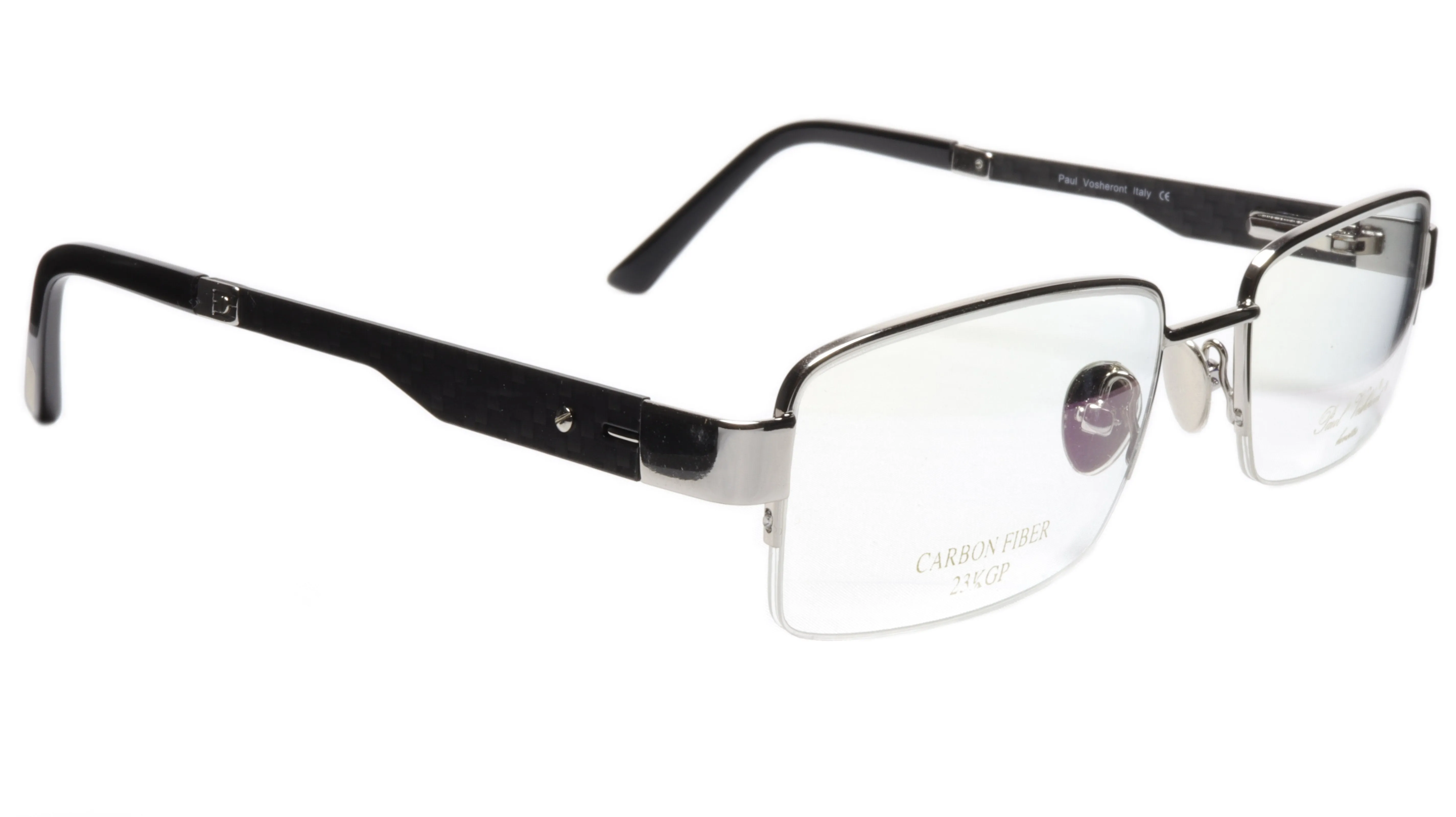 Paul Vosheront Eyeglasses Frame PV374 C2 Gold Plated Acetate Italy 56-20-145 33