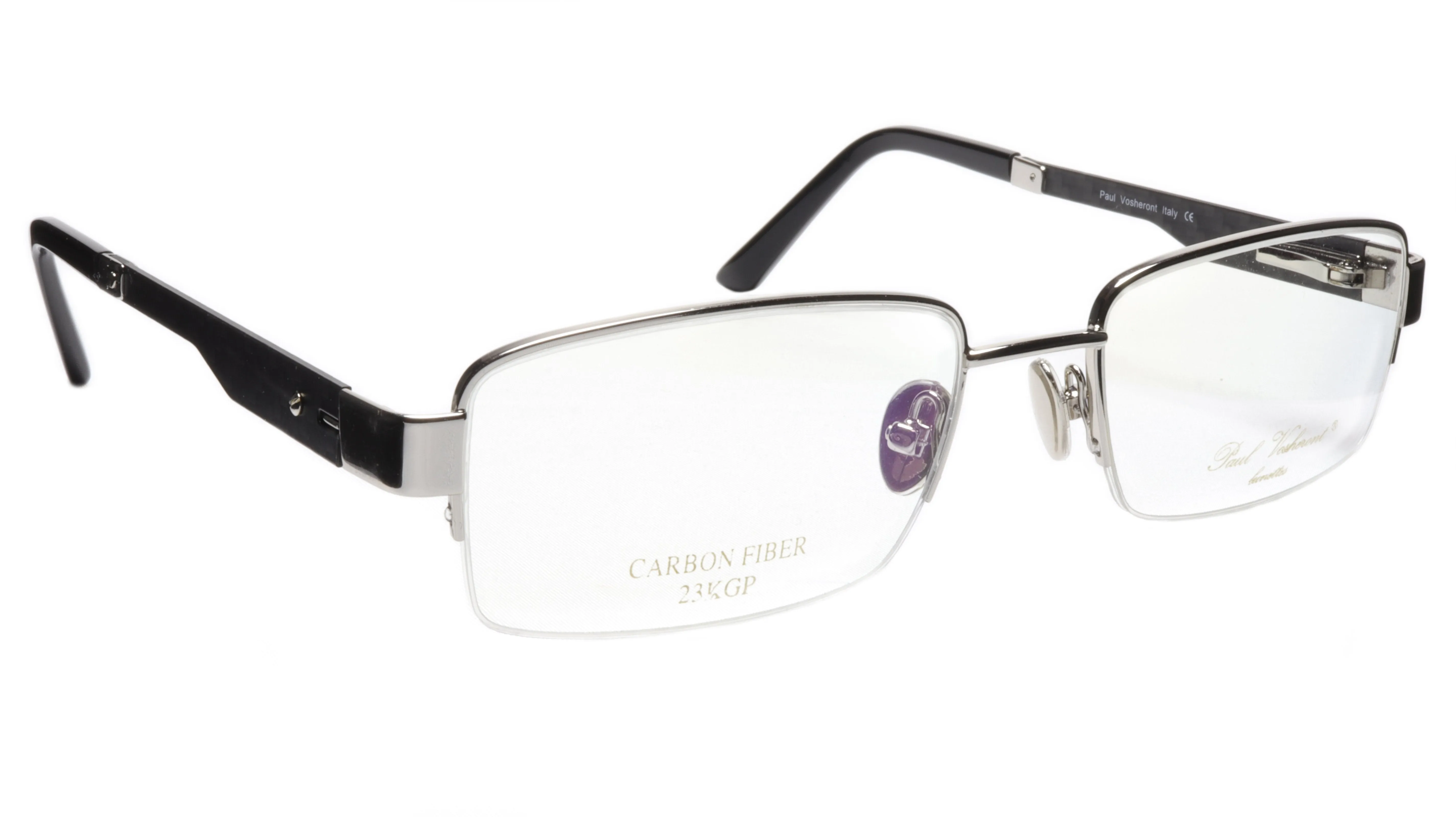 Paul Vosheront Eyeglasses Frame PV374 C2 Gold Plated Acetate Italy 56-20-145 33