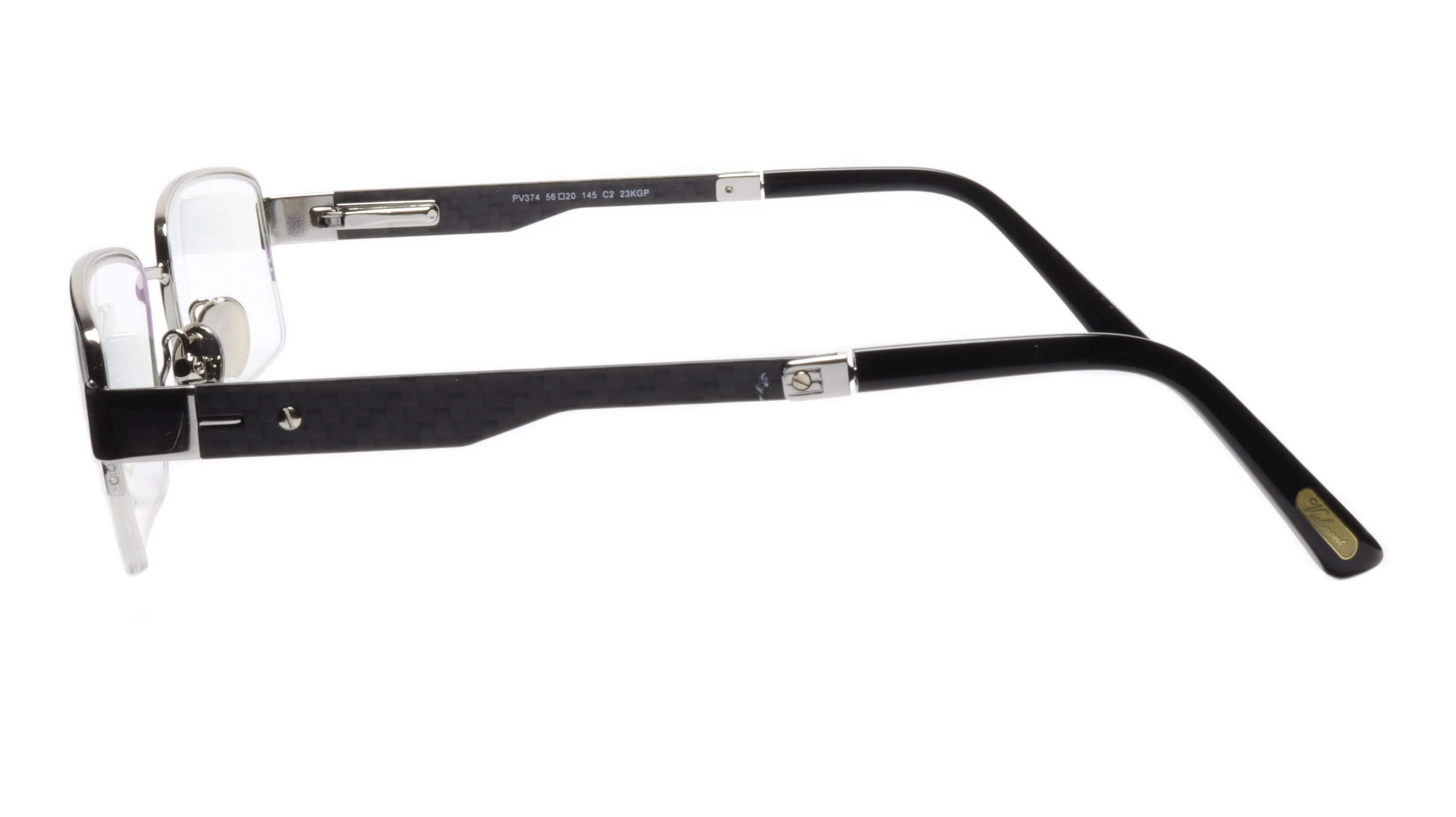 Paul Vosheront Eyeglasses Frame PV374 C2 Gold Plated Acetate Italy 56-20-145 33