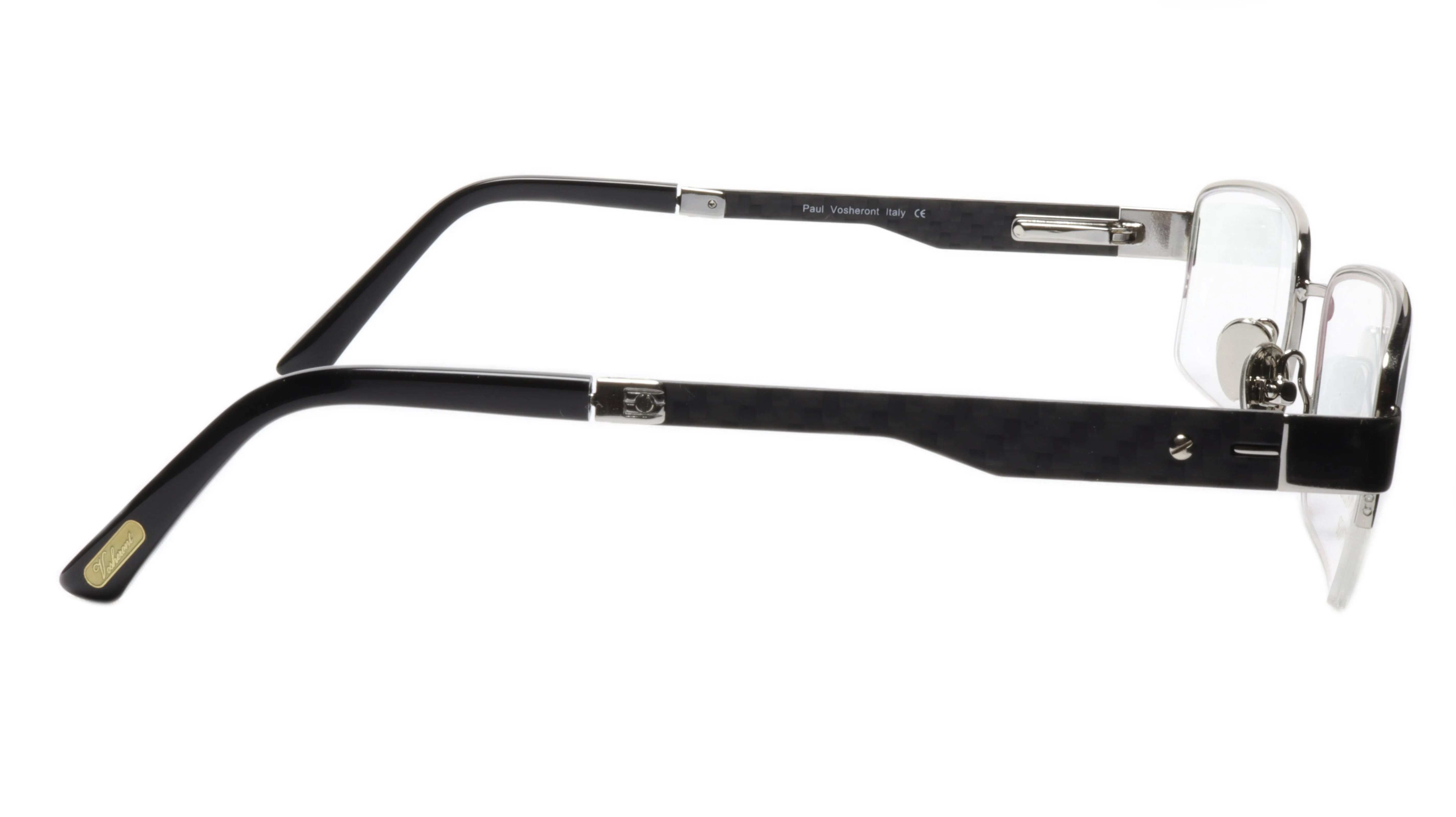 Paul Vosheront Eyeglasses Frame PV374 C2 Gold Plated Acetate Italy 56-20-145 33