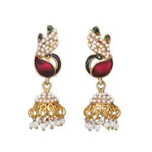 Peacock Inspired Jhumki Earring for Women
