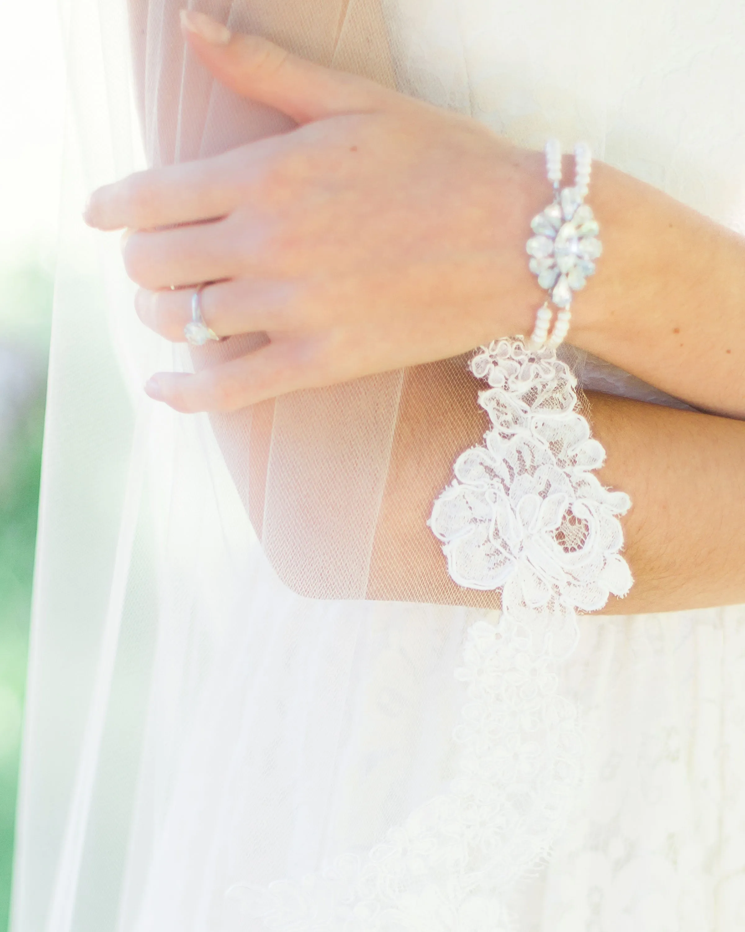 Petite Pearl & Crystal Brooch Bracelet