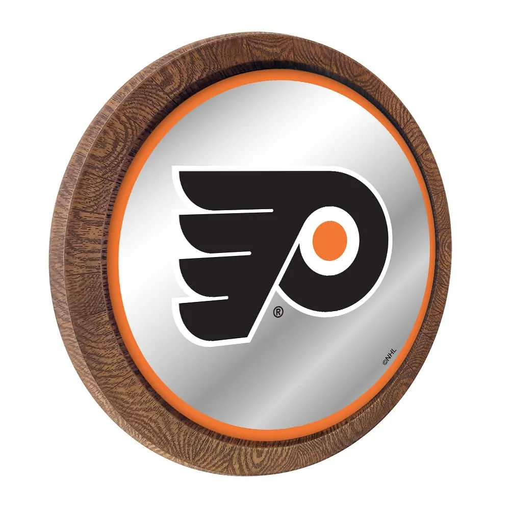 Philadelphia Flyers: Mirrored Barrel Top Wall Sign