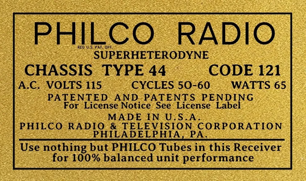 PHILCO-CHASSIS-TYPE-44
