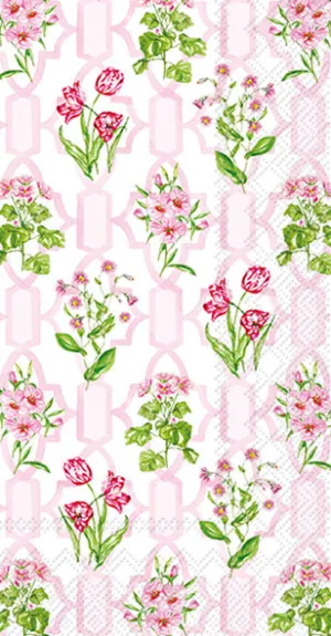 Pink Trellis Guest Towels