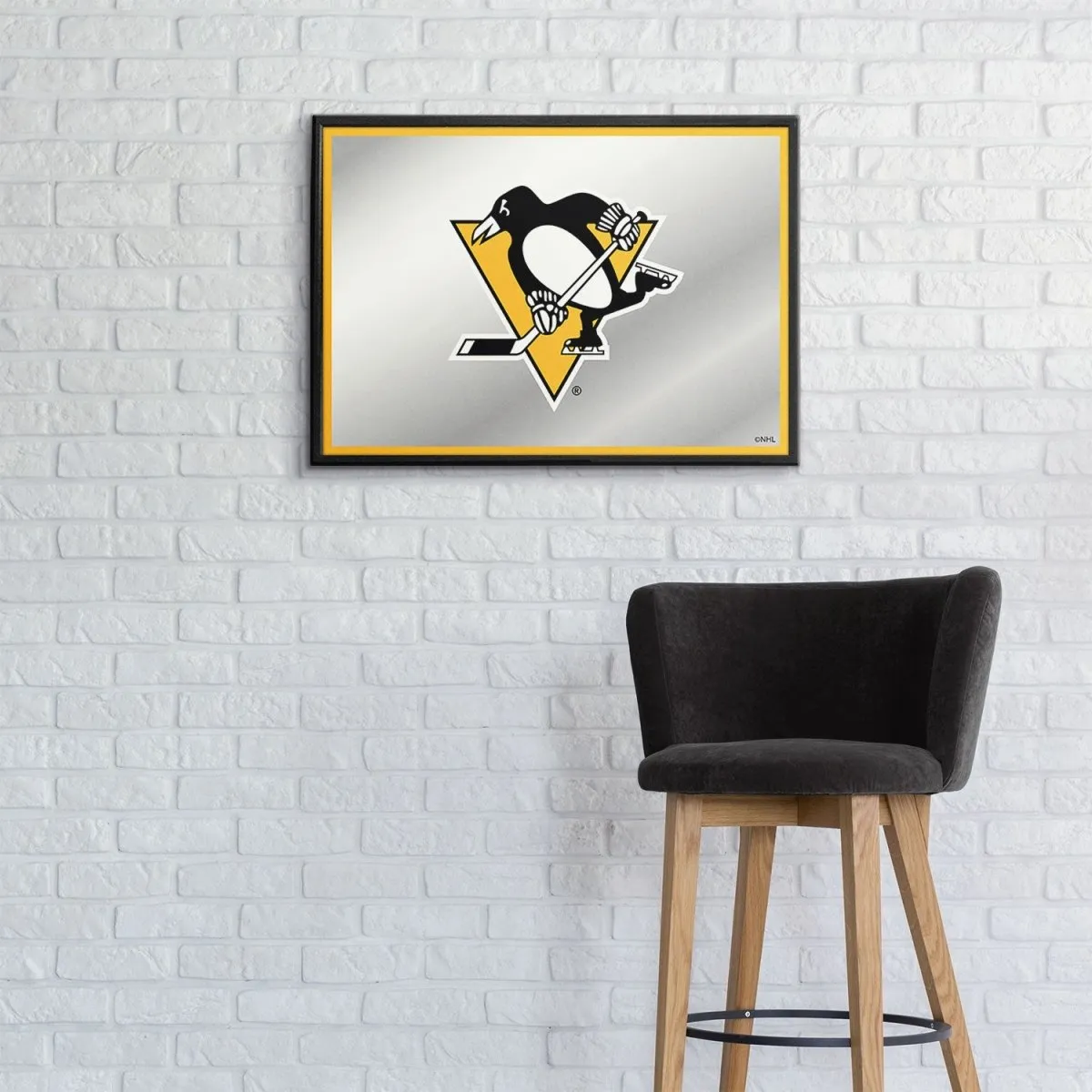 Pittsburgh Penguins: Framed Mirrored Wall Sign