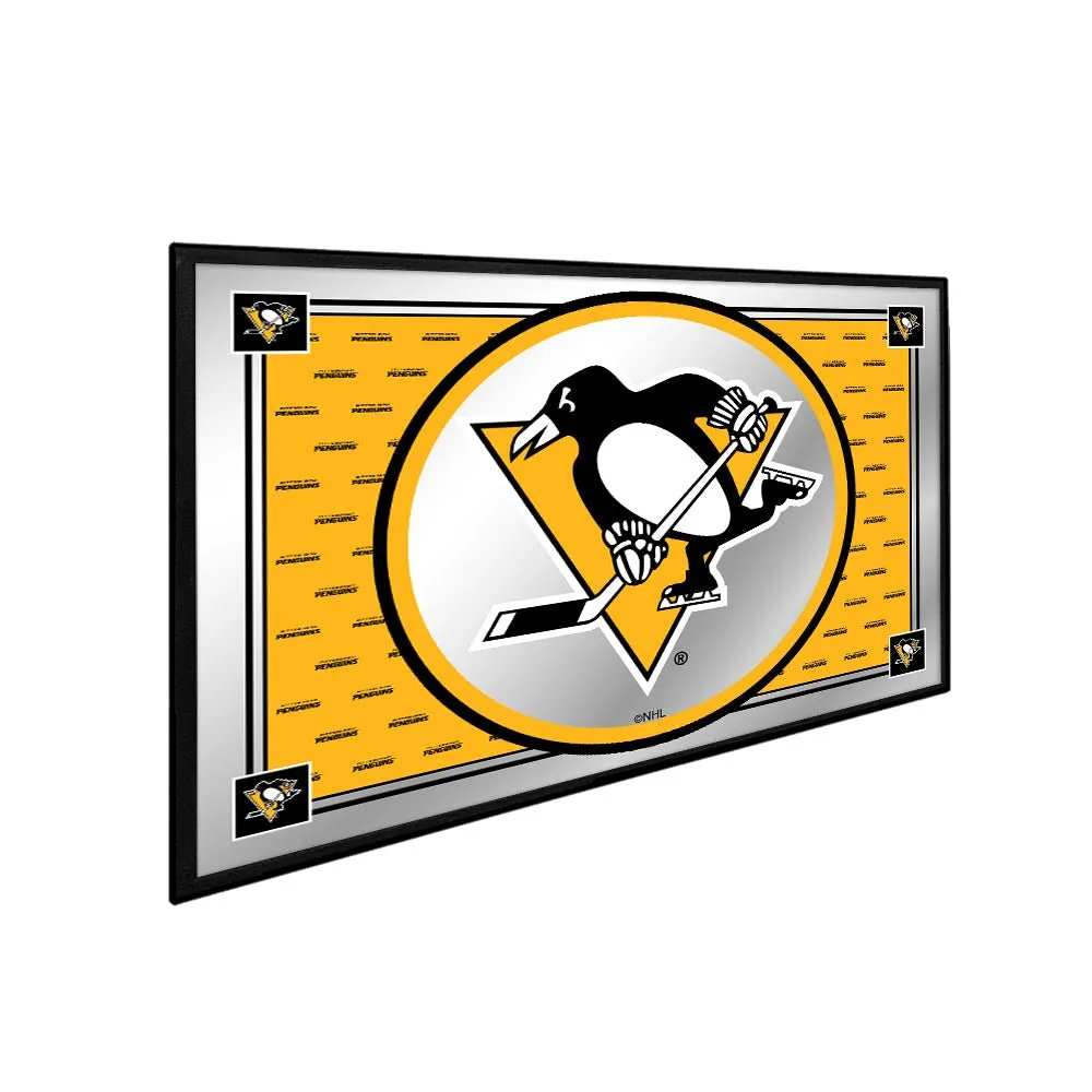 Pittsburgh Penguins: Team Spirit - Framed Mirrored Wall Sign