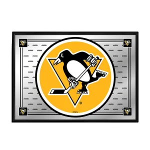 Pittsburgh Penguins: Team Spirit - Framed Mirrored Wall Sign