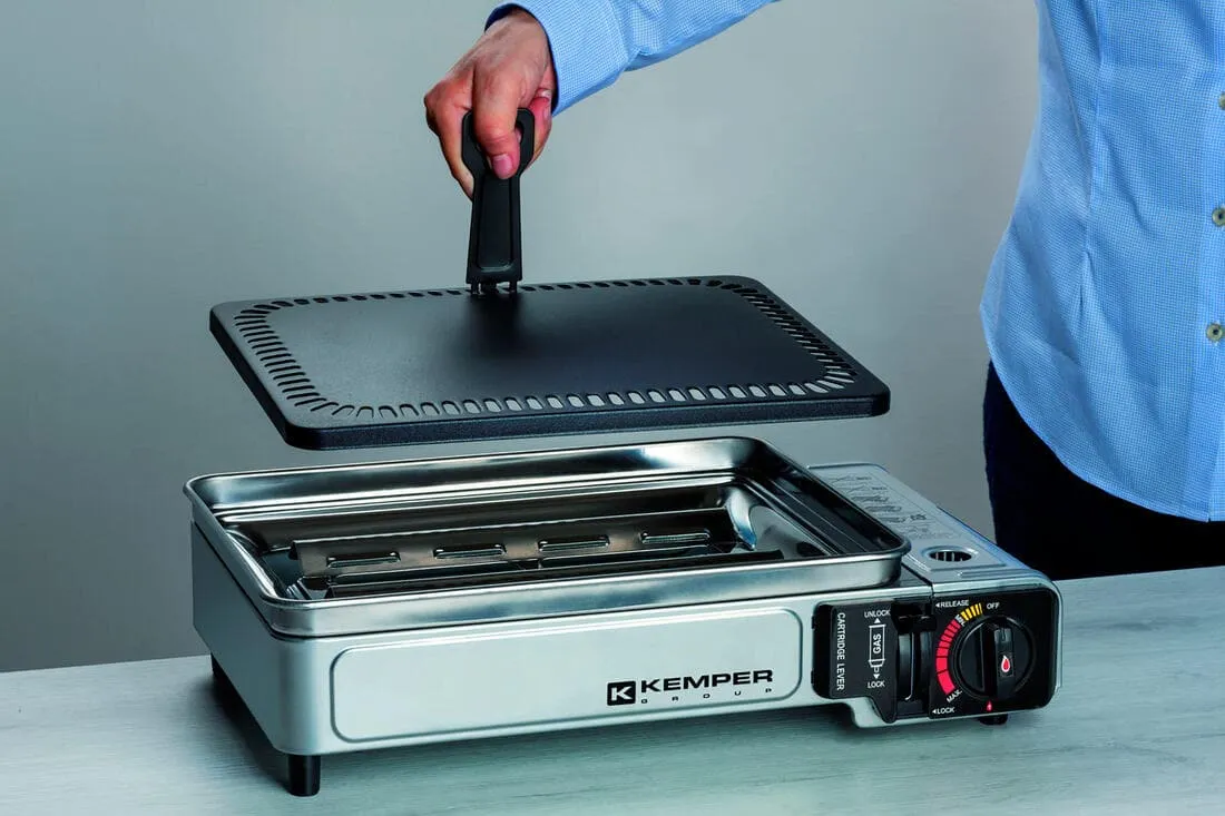 Plancha à gaz de camping Kemper Smart Plancha