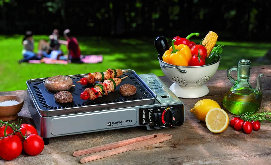 Plancha à gaz de camping Kemper Smart Plancha
