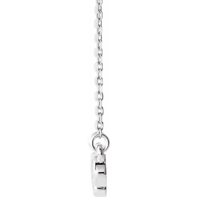 Platinum Infinity-Inspired Heart 16-18" Necklace
