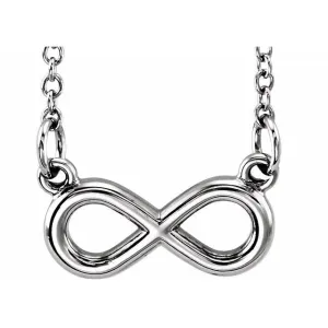 Platinum Tiny Posh Infinity-Inspired 16-18" Necklace