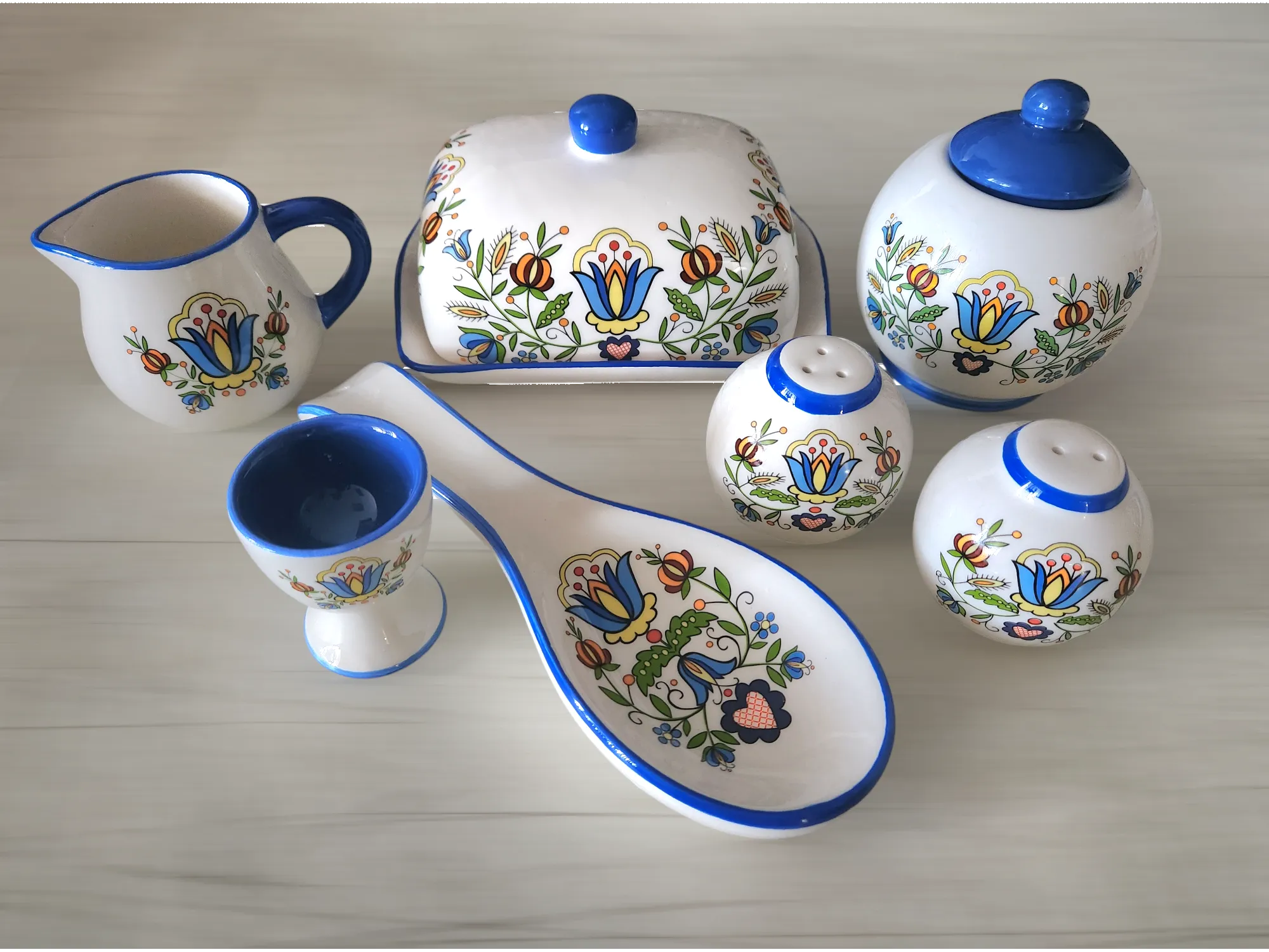 Polish Kashubian Folk Art Kitchen Spoon Rest