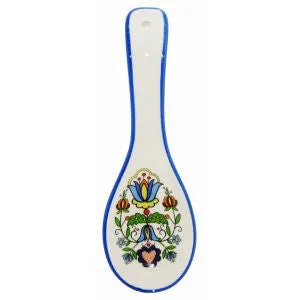 Polish Kashubian Folk Art Kitchen Spoon Rest