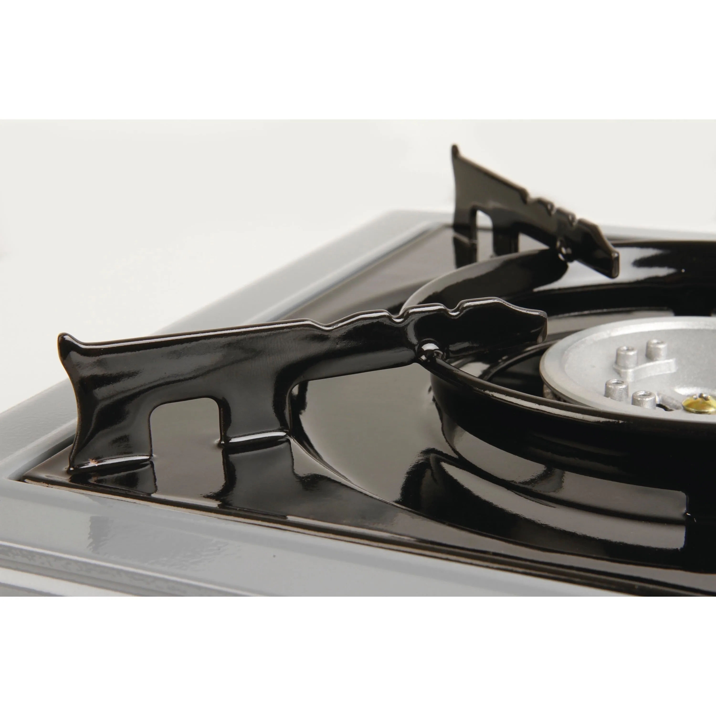 Portable Single Burner Butane Gas Camping Stove - Gray