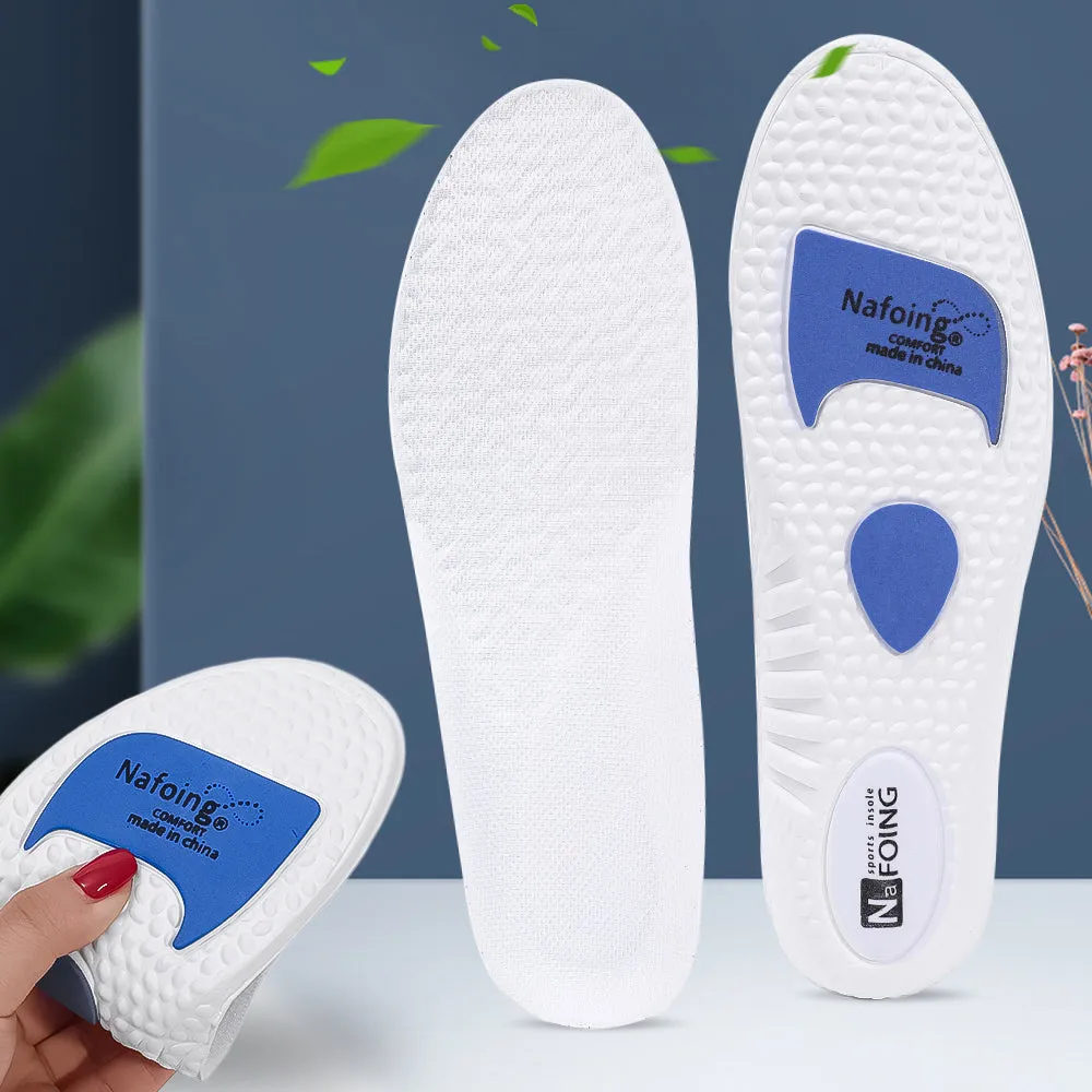 Premium Sports Insoles - Green PU Memory Foam with Breathable Shock Absorption, Arch Support for Plantar Fasciitis, Heel Pain Relief, Customizable Size, Ideal for Men and Women Feet Care