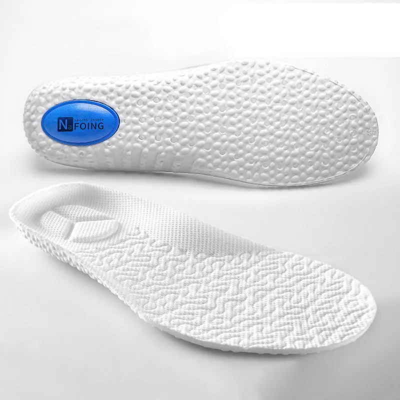 Premium Sports Insoles - Green PU Memory Foam with Breathable Shock Absorption, Arch Support for Plantar Fasciitis, Heel Pain Relief, Customizable Size, Ideal for Men and Women Feet Care