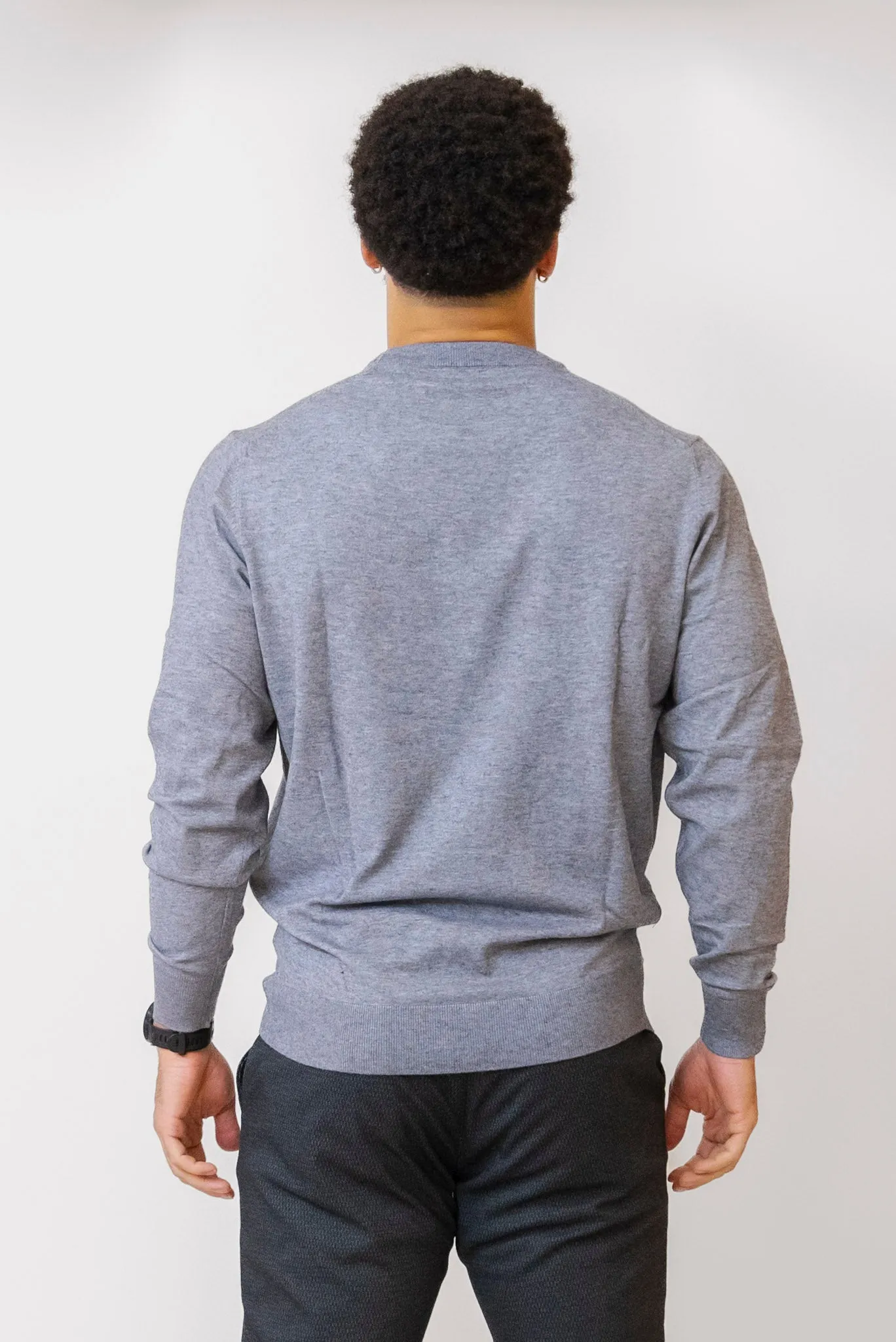 PROJEK RAW Crew Neck Sweater in Grey