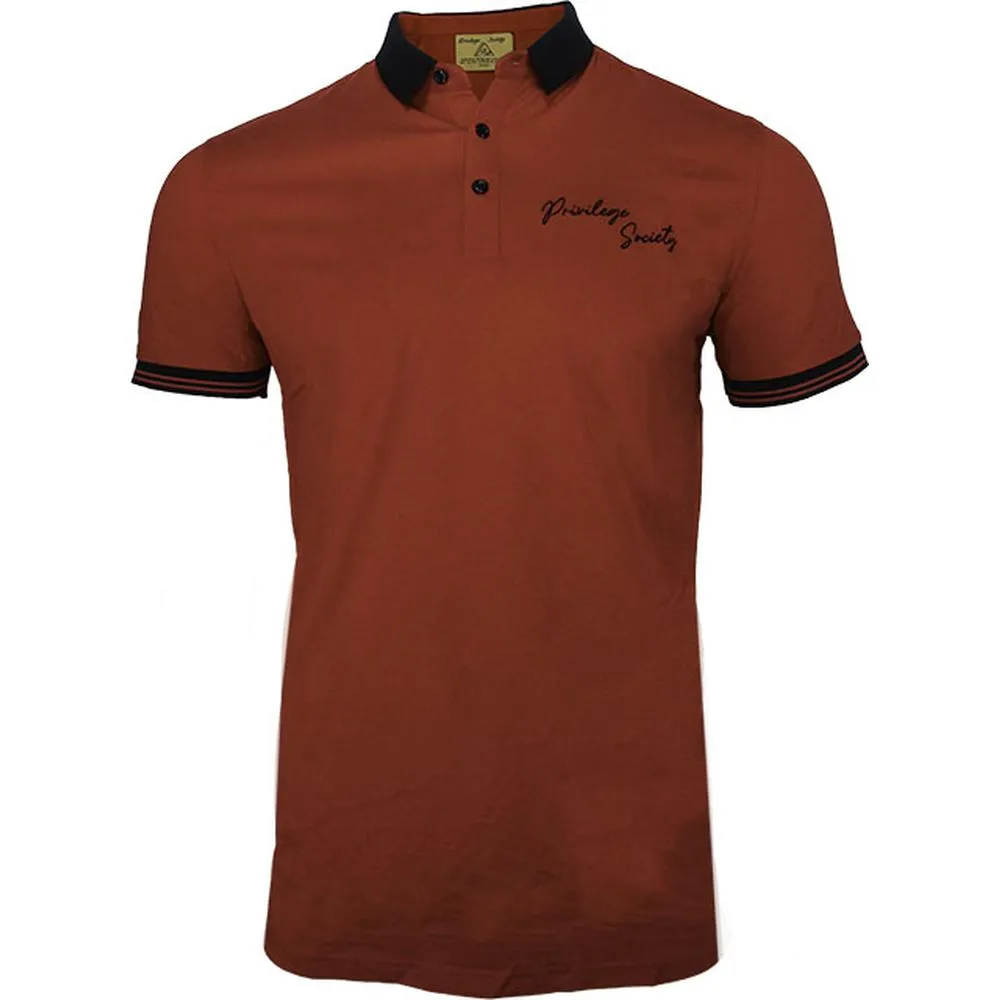 PS Script Polo Shirt , Navy/Red