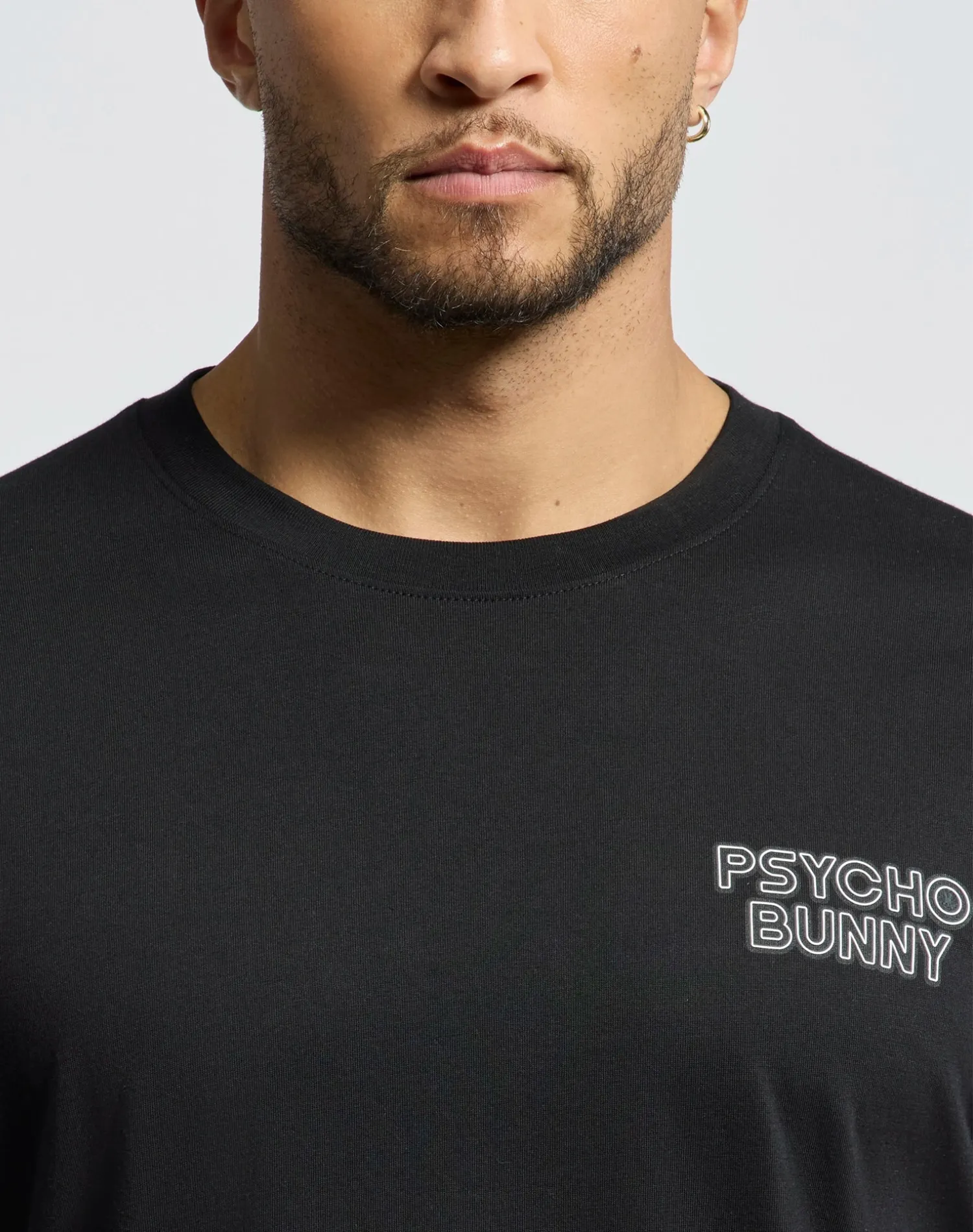 Psycho Bunny Sydney Back Graphic Tee - Black