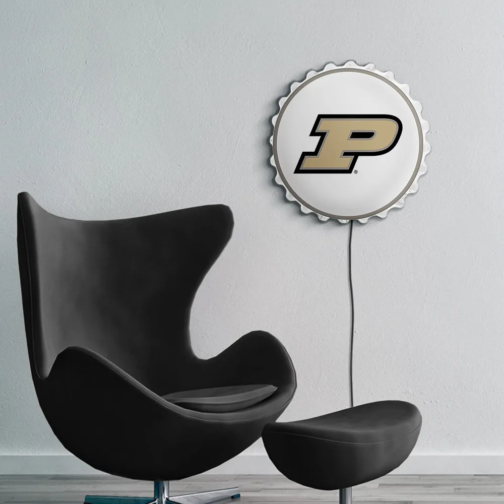 Purdue Boilermakers: Bottle Cap Wall Light