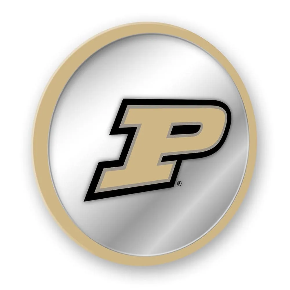 Purdue Boilermakers: Modern Disc Mirrored Wall Sign