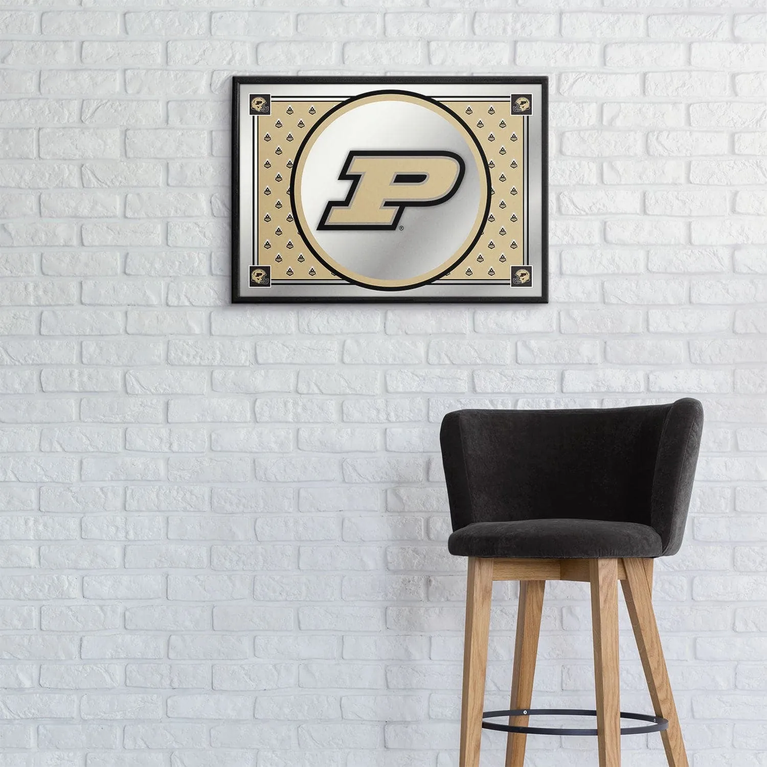 Purdue Boilermakers: Team Spirit - Framed Mirrored Wall Sign