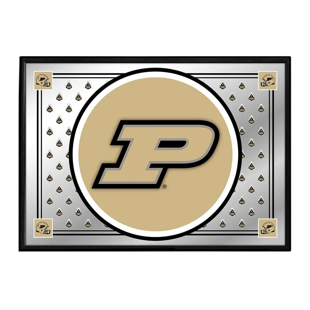 Purdue Boilermakers: Team Spirit - Framed Mirrored Wall Sign