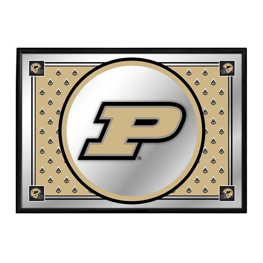 Purdue Boilermakers: Team Spirit - Framed Mirrored Wall Sign