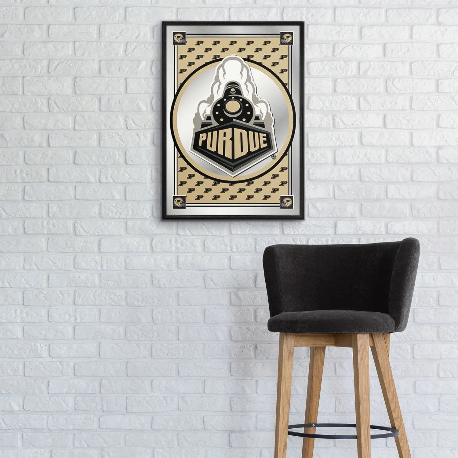 Purdue Boilermakers: Team Spirit, Special - Framed Mirrored Wall Sign
