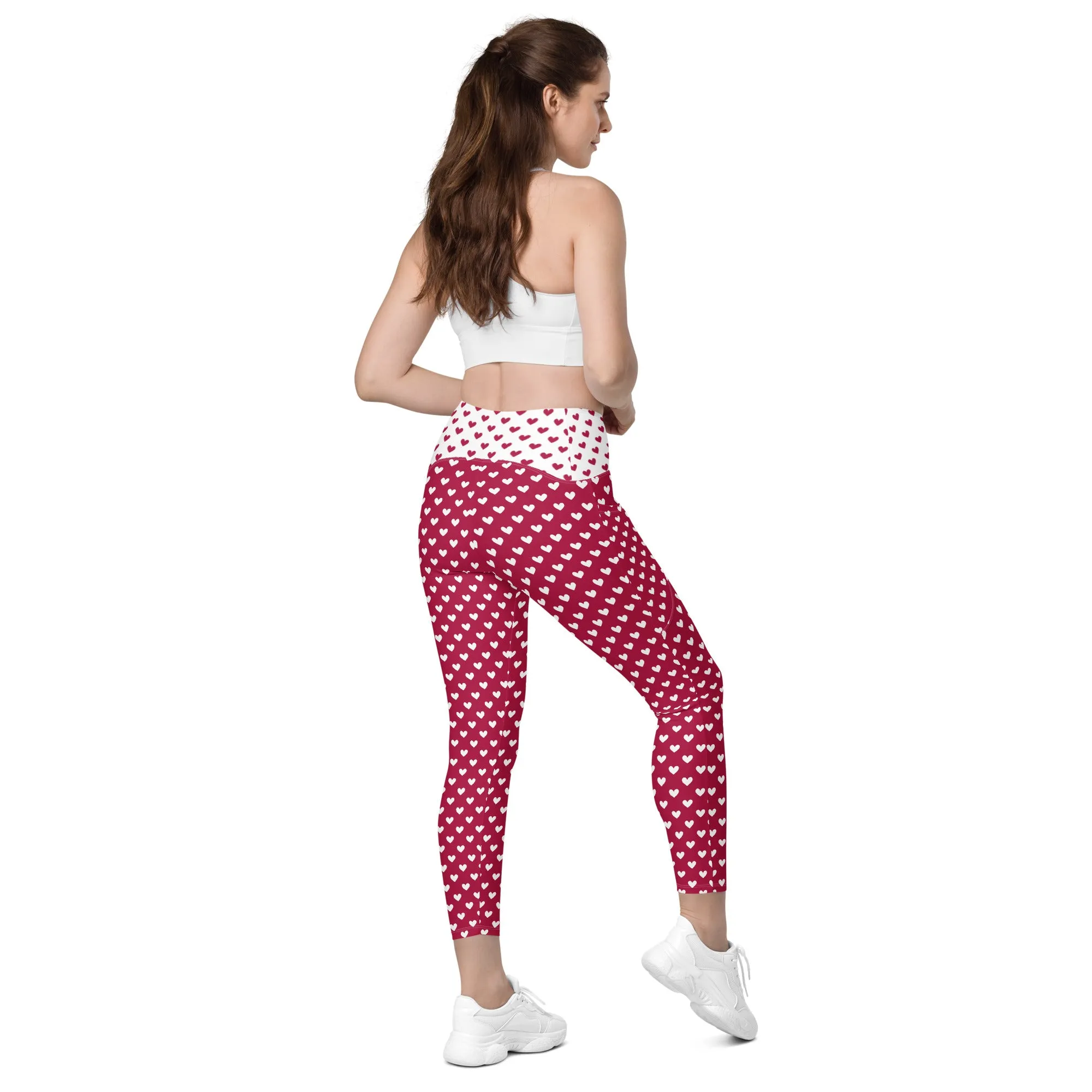 Queen of Hearts Crossover Leggings (with Pockets!) V2
