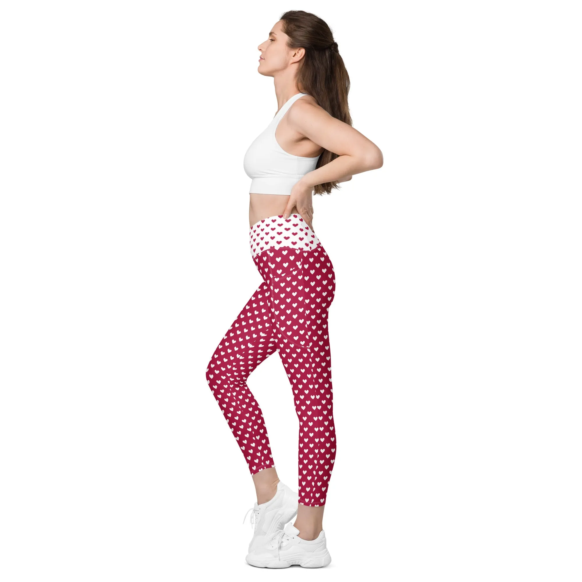 Queen of Hearts Crossover Leggings (with Pockets!) V2