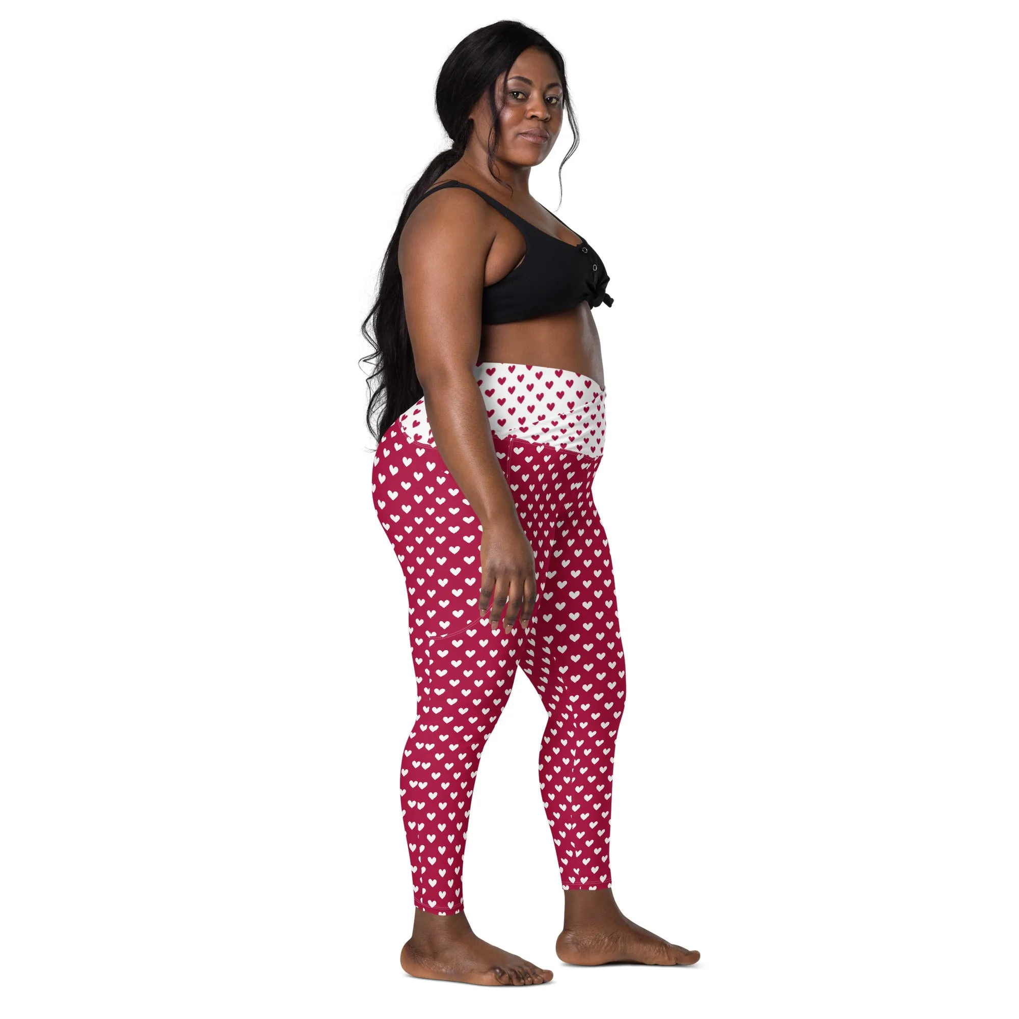 Queen of Hearts Crossover Leggings (with Pockets!) V2