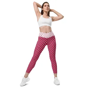 Queen of Hearts Crossover Leggings (with Pockets!) V2