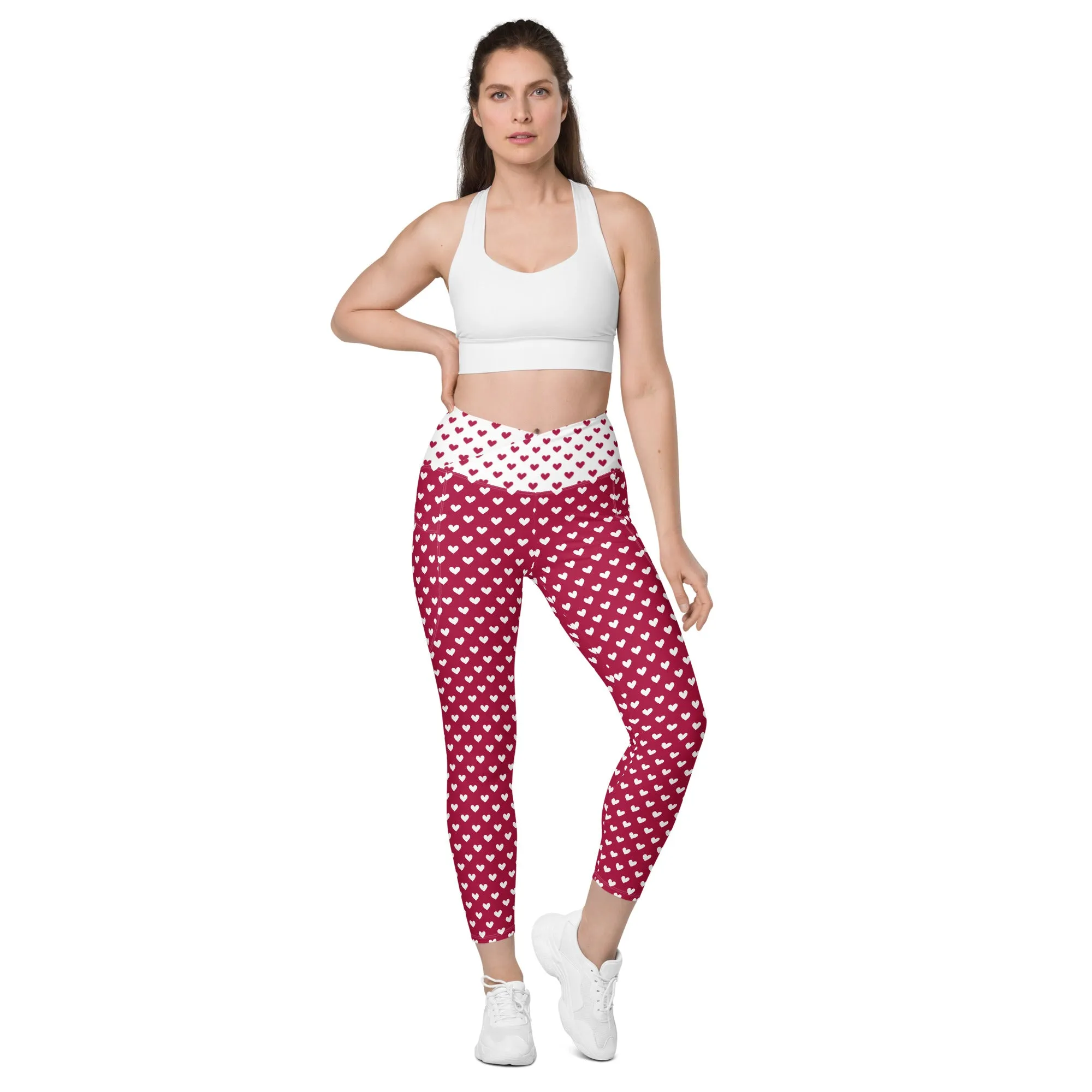 Queen of Hearts Crossover Leggings (with Pockets!) V2