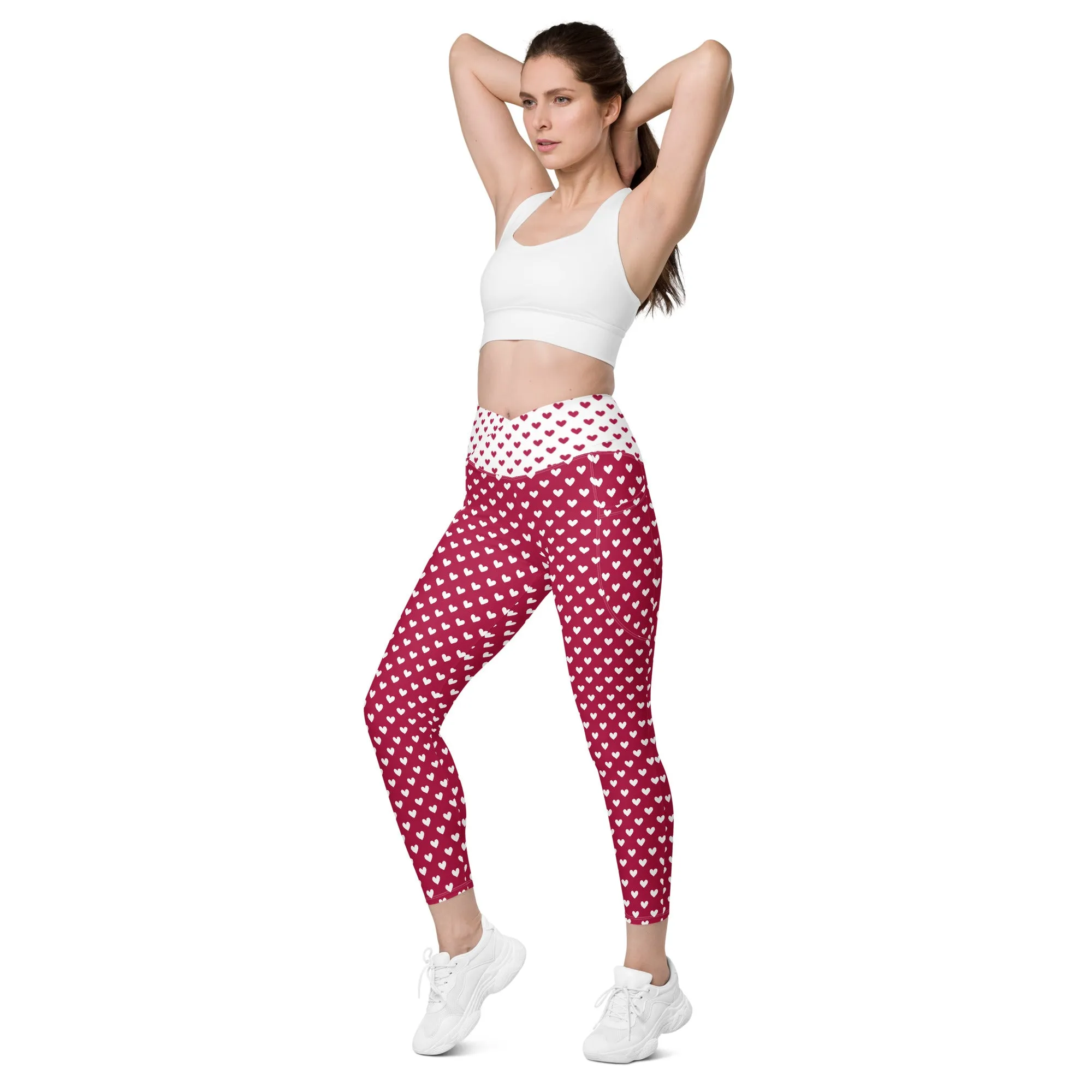 Queen of Hearts Crossover Leggings (with Pockets!) V2