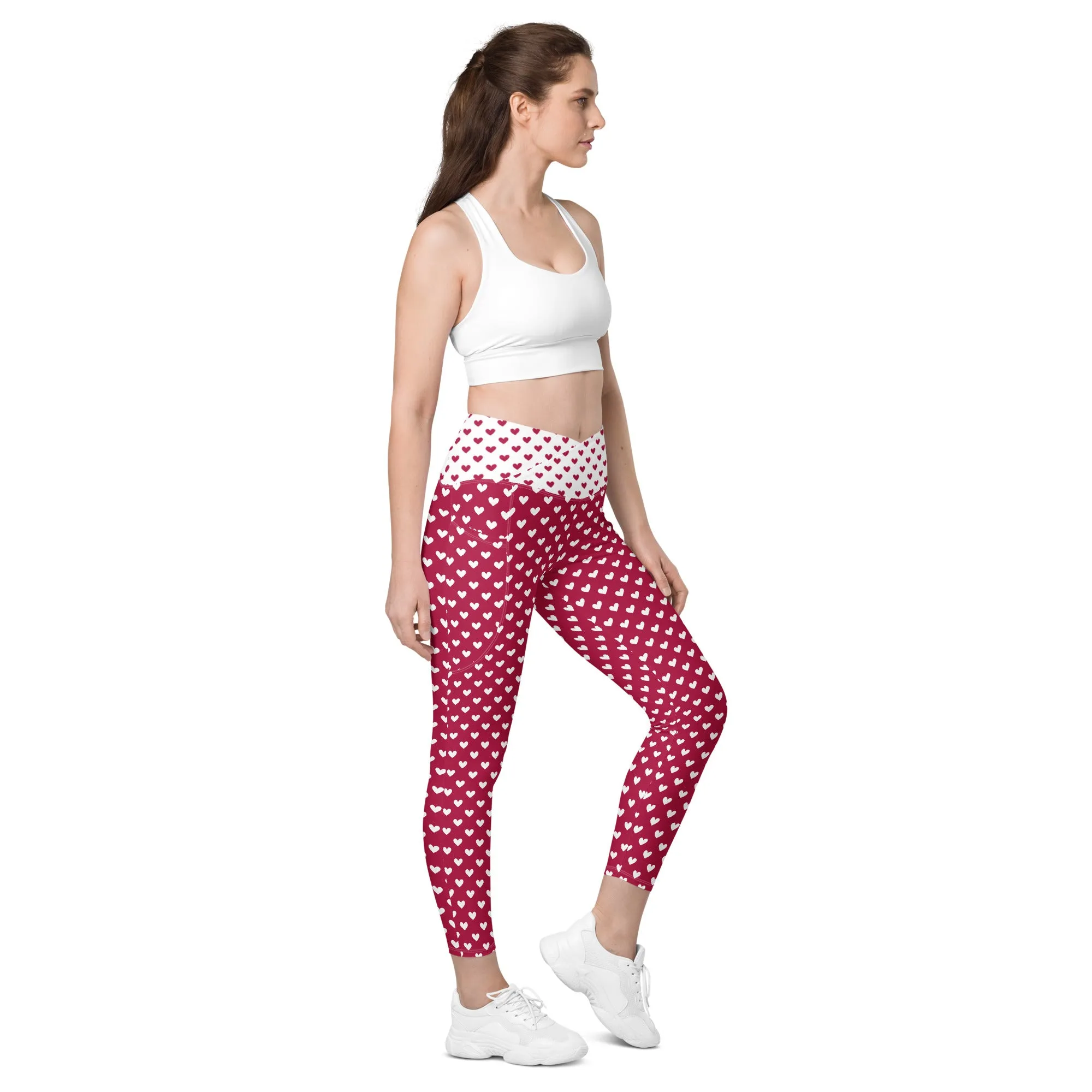 Queen of Hearts Crossover Leggings (with Pockets!) V2
