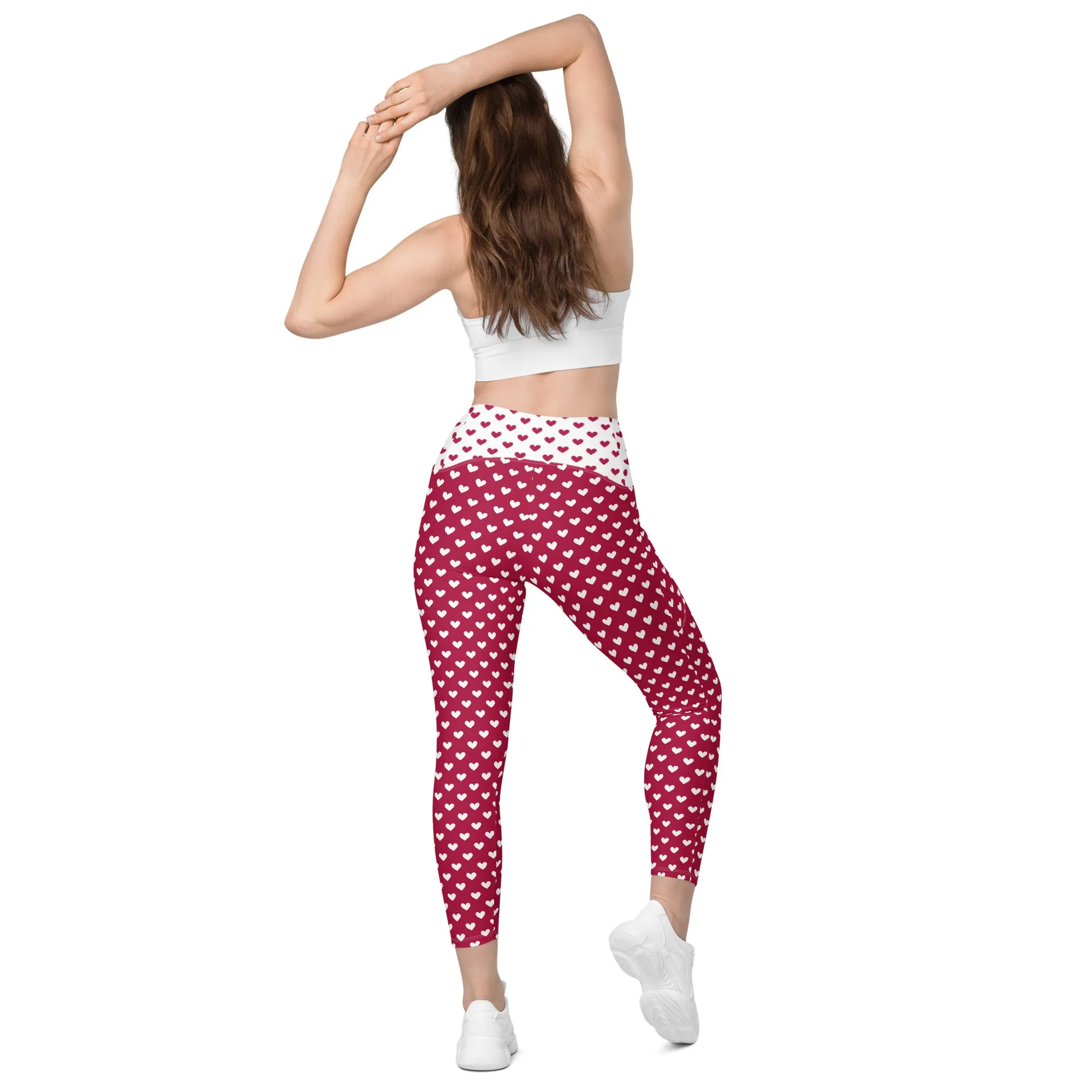 Queen of Hearts Crossover Leggings (with Pockets!) V2