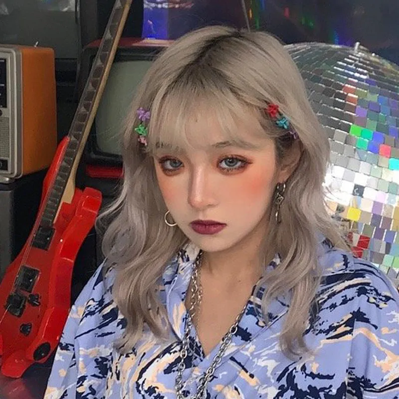 "Fashion Big Wave Air Bangs" Wig S040104