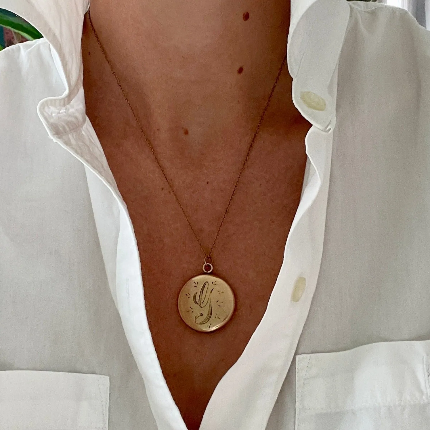 "G" Antique Locket