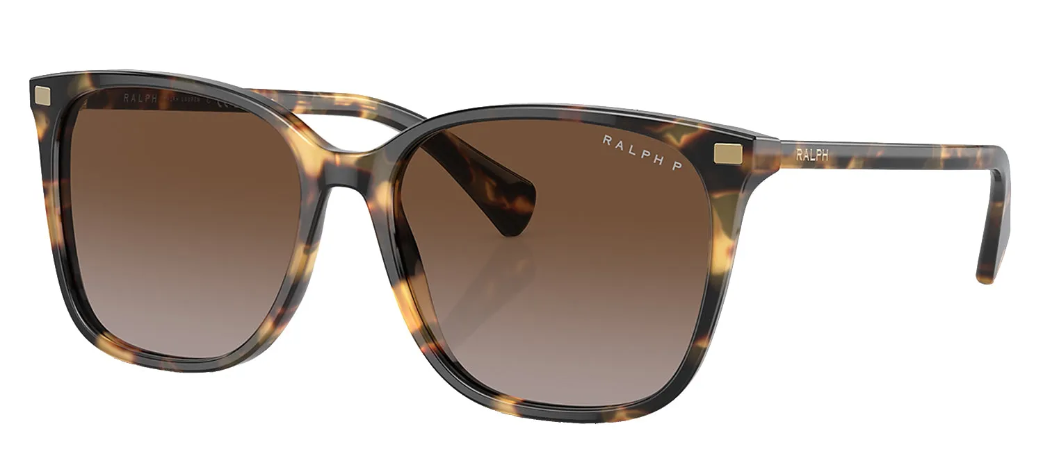 Ralph by Ralph Lauren RA 5293 6148T5 Square Plastic Havana Sunglasses with Brown Gradient Lens