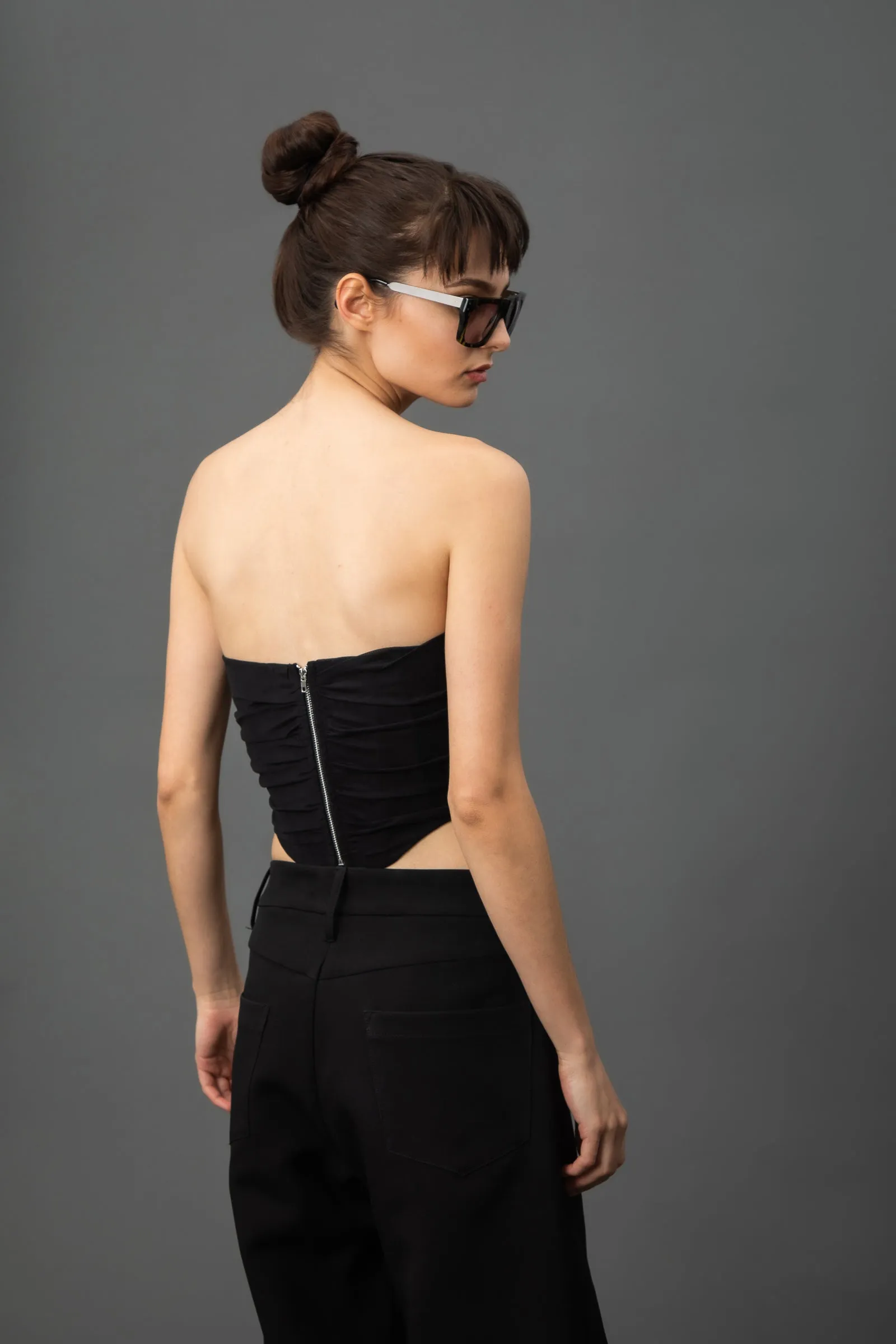 Raven Black Corset Top – Elegant, Bold, and Timeless