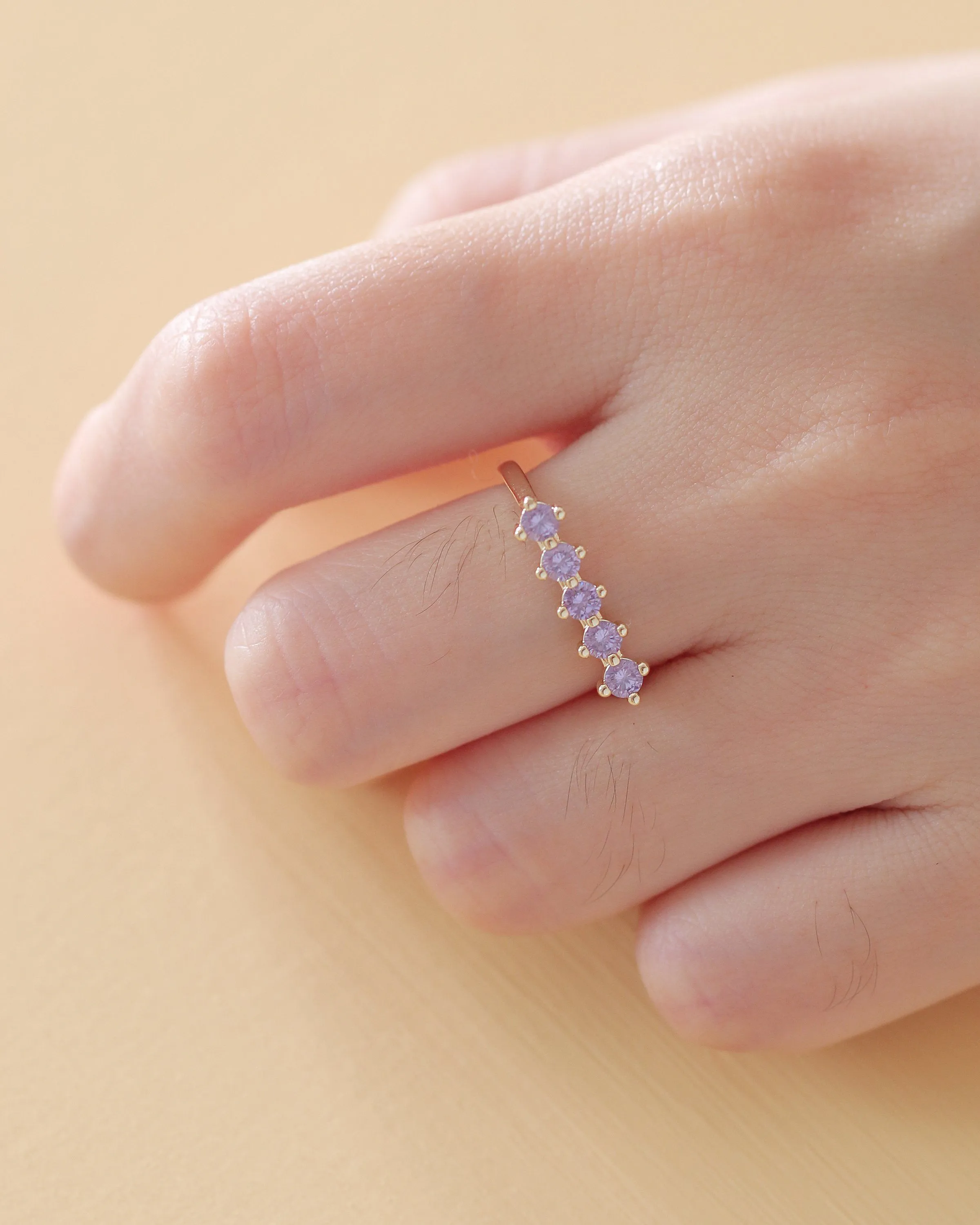 Raz Birthstone Ring - February