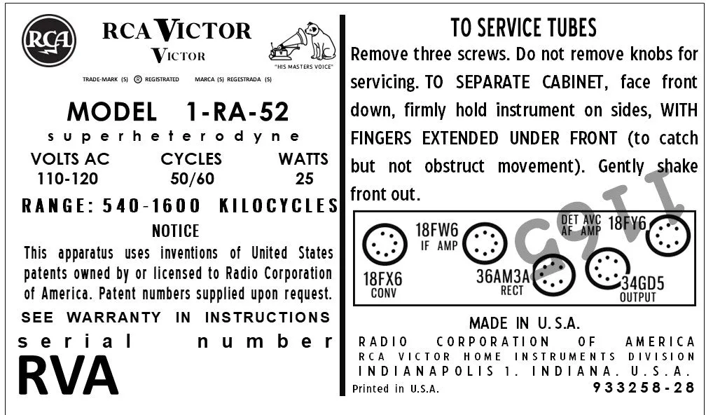 RCA-1RA52