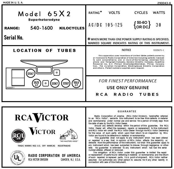 RCA-65X2